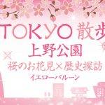 TOKYO散歩上野公園桜のお花見ウォーキングコン