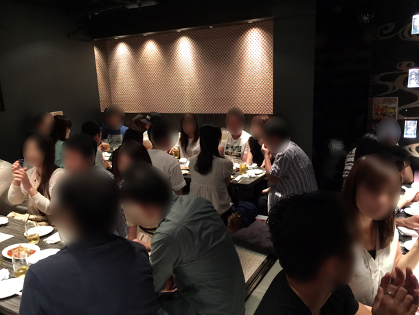 お座敷飲み会の様子